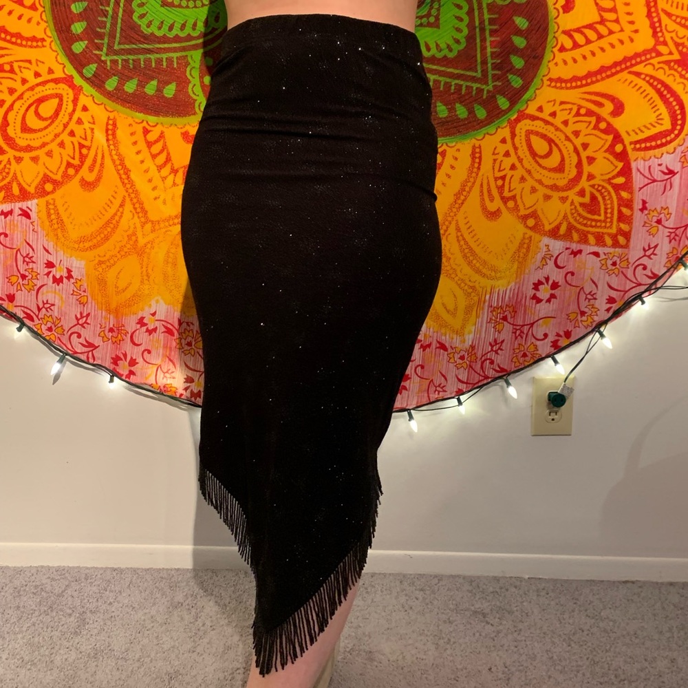 //VINTAGE// Sparkly fringe skirt - Picture 6 of 8